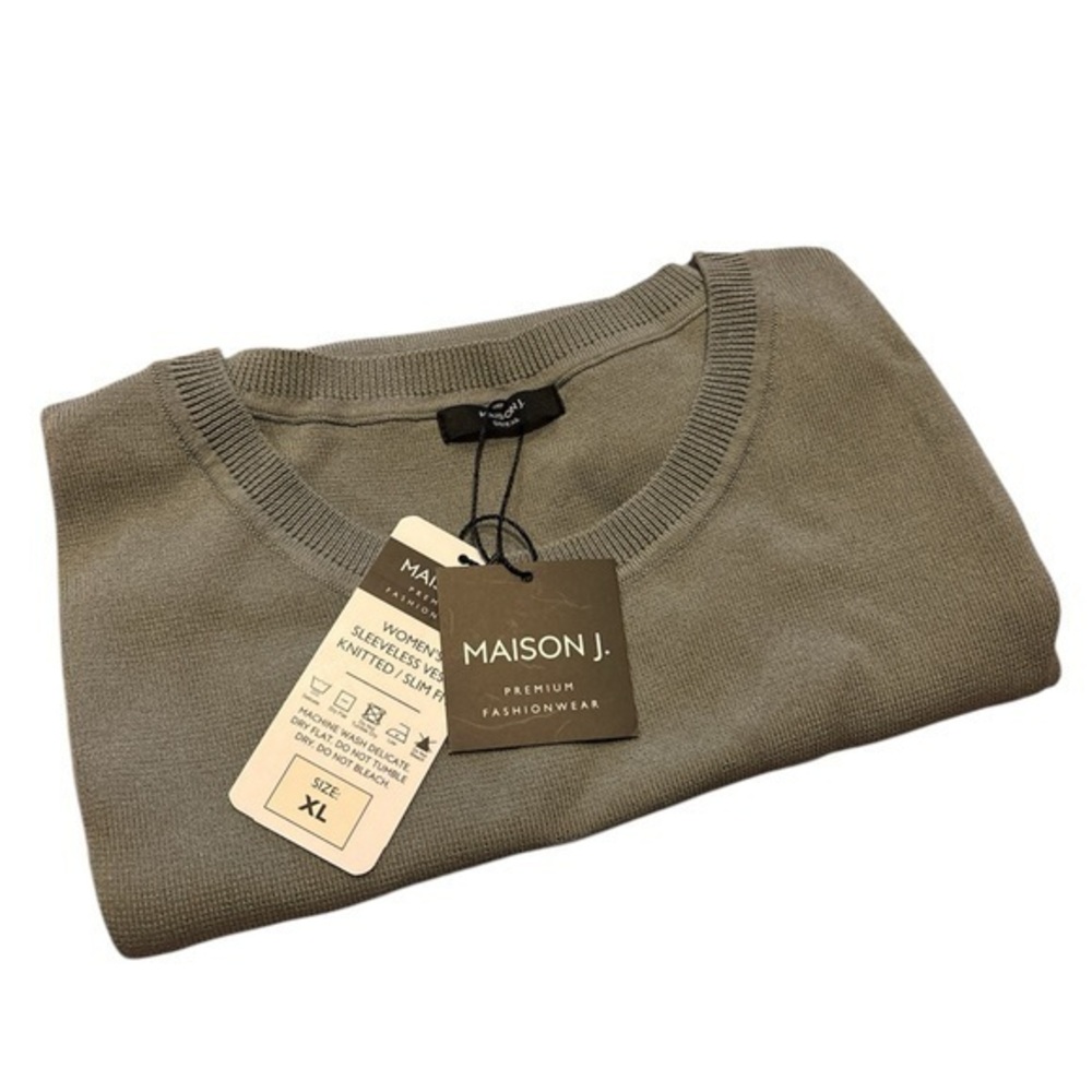 Maison Jules Cropped Knit Vest - XL